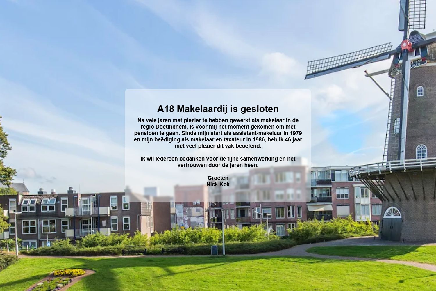 Kantoorfoto A18 makelaardij