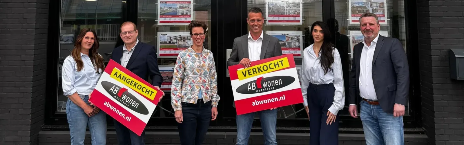 Team foto van AB Wonen Makelaars