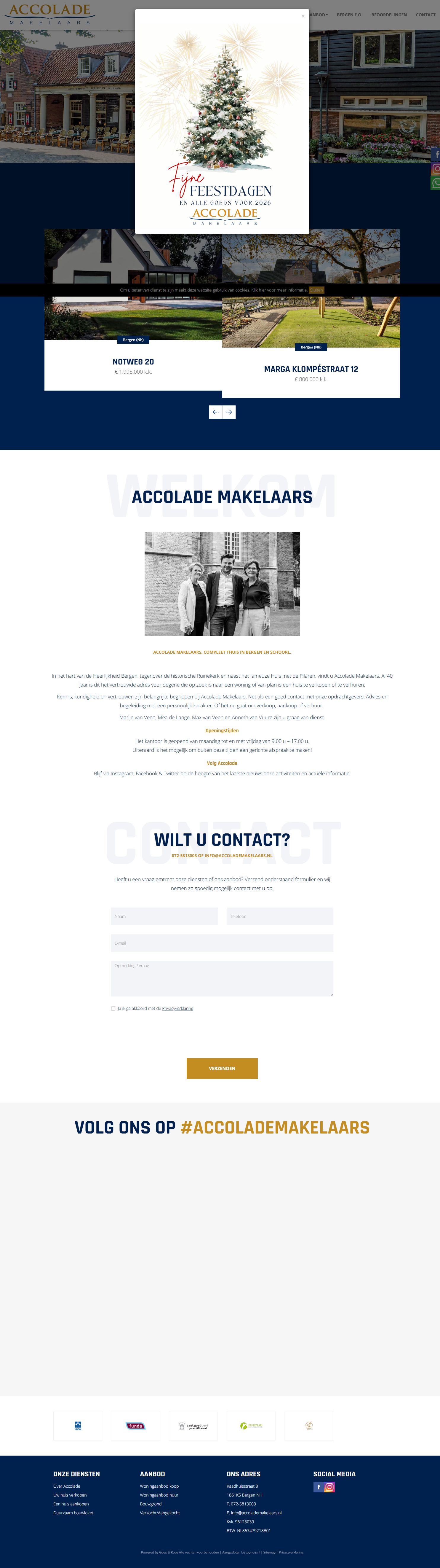 Screenshot van de website van www.accolademakelaars.nl