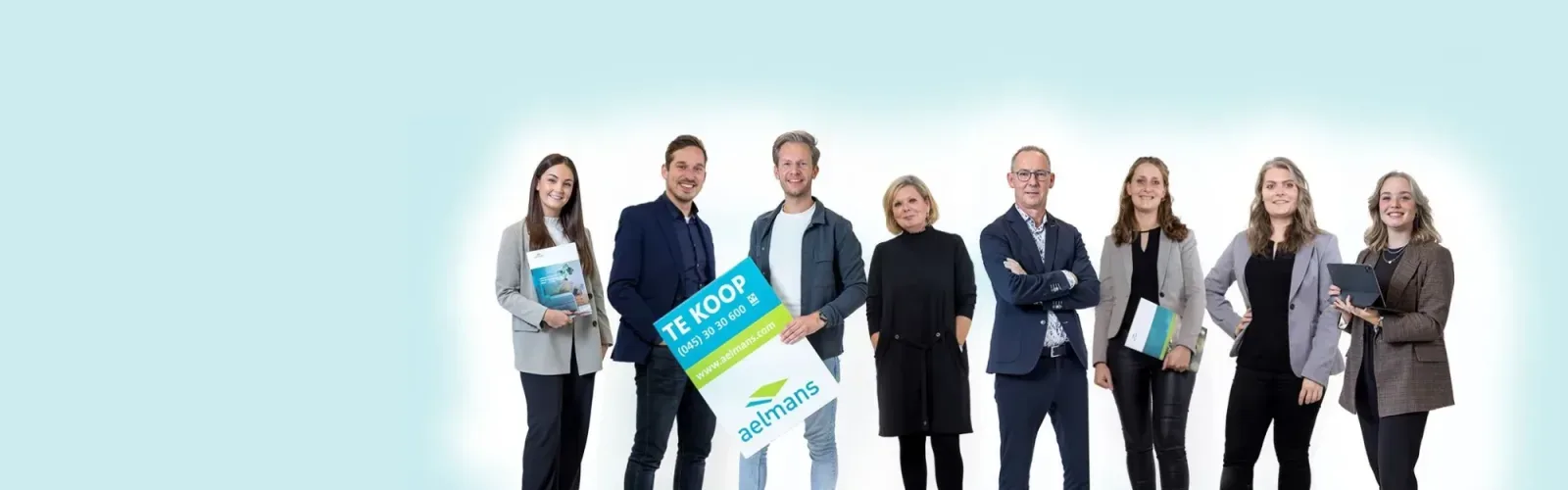 Team foto van Aelmans Woningmakelaars Voerendaal