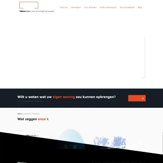 Screenshot der Website von anderzmakelaar.nl