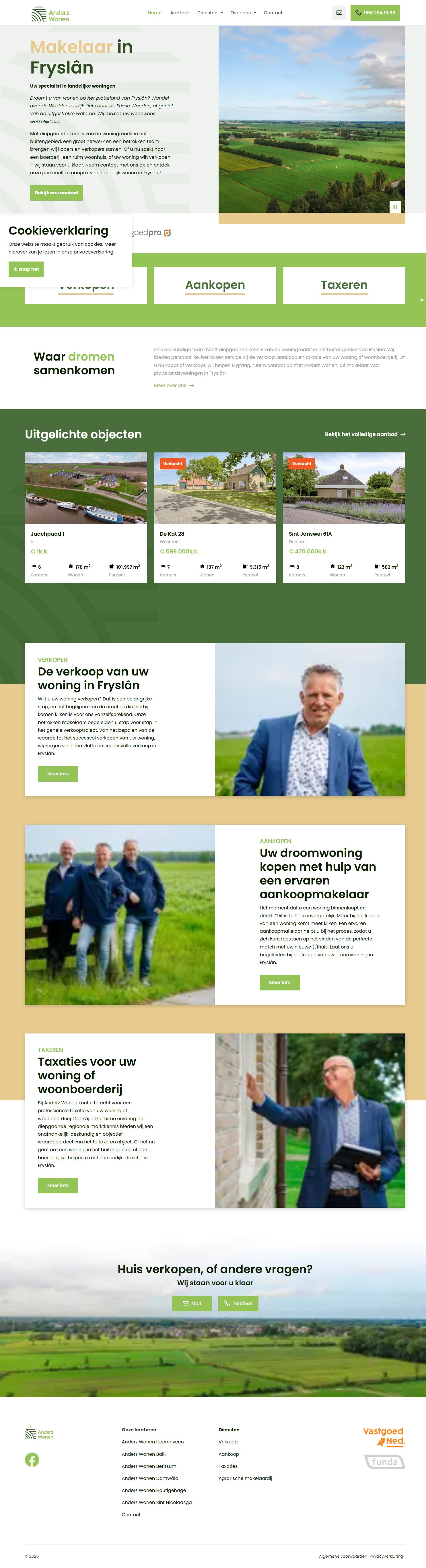 Screenshot van de website van www.anderzwonen.nl