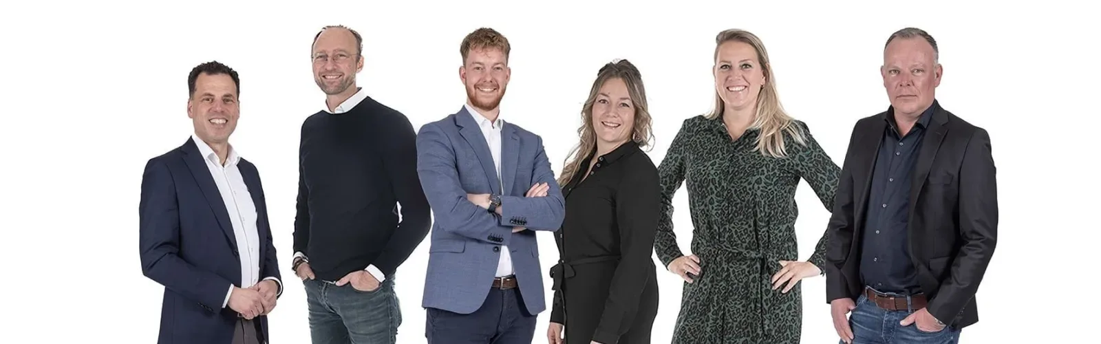 Team foto van April makelaars Vianen