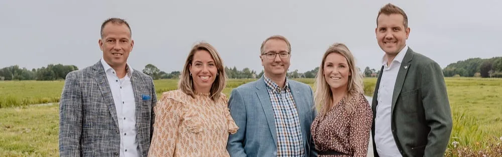 Team foto van Arnoud de Jong Makelaardij B.V.