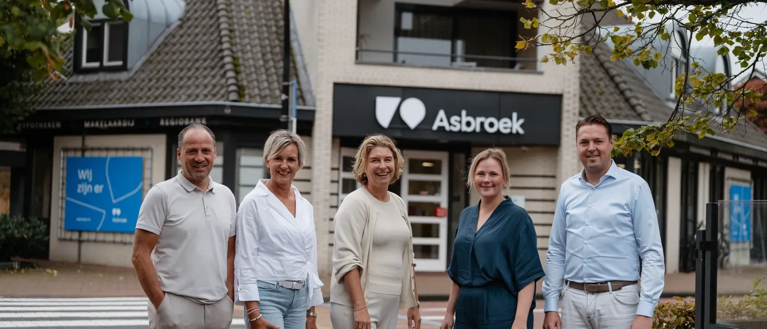 Team foto van Asbroek Makelaardij