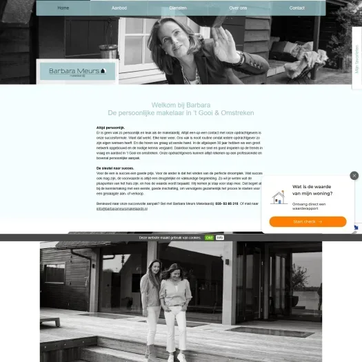 Screenshot der Website von www.barbarameursmakelaardij.nl
