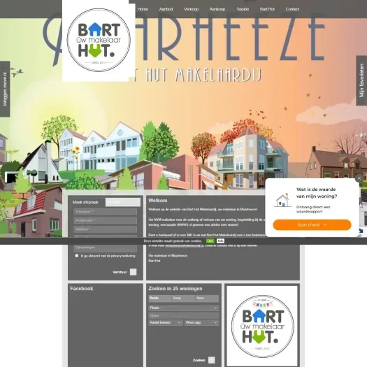Capture d'écran du site web de www.barthutmakelaardij.nl