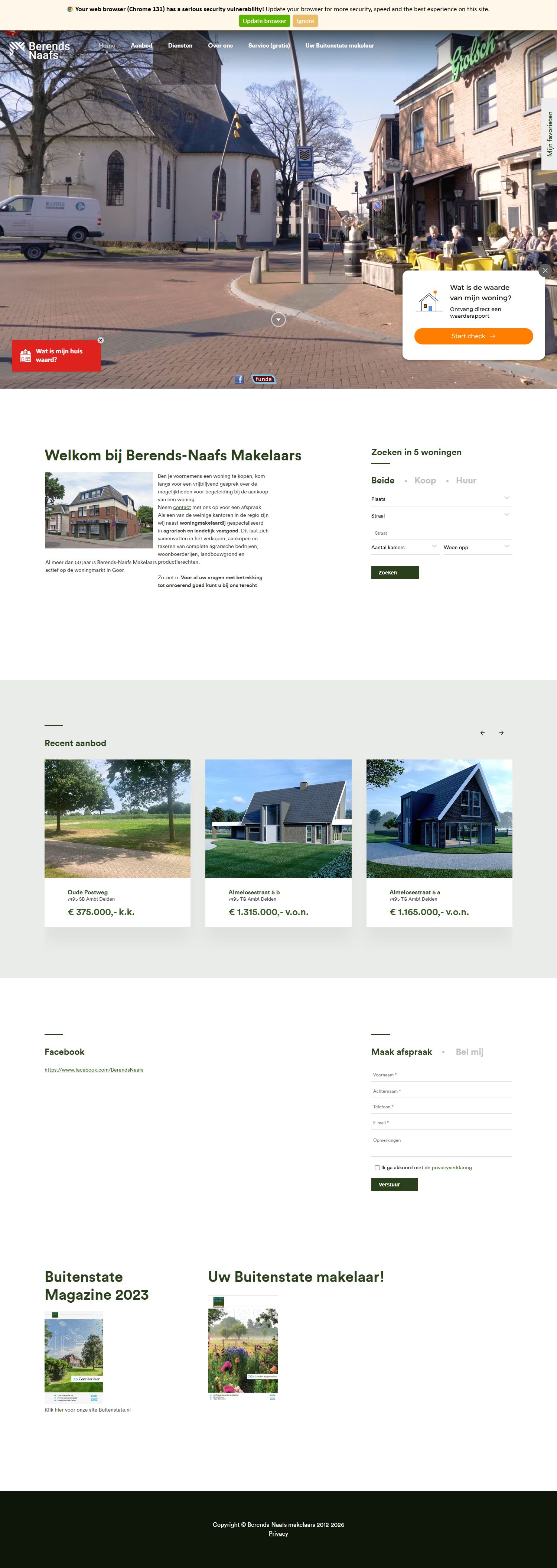 Screenshot van de website van www.berendsnaafs.nl