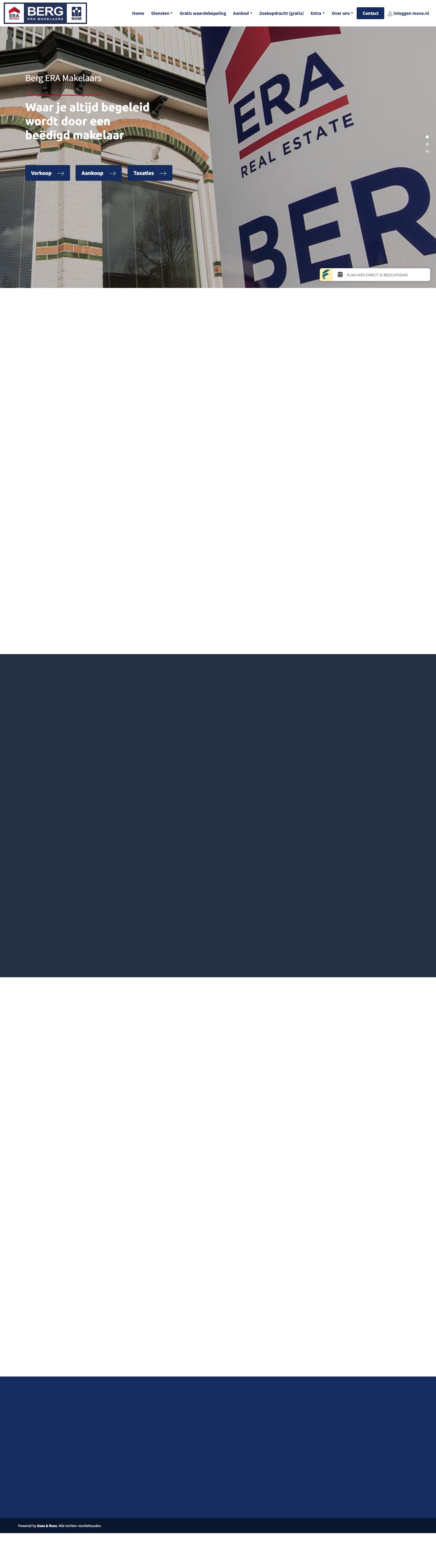 Screenshot van de website van www.bollenstreekmakelaars.nl