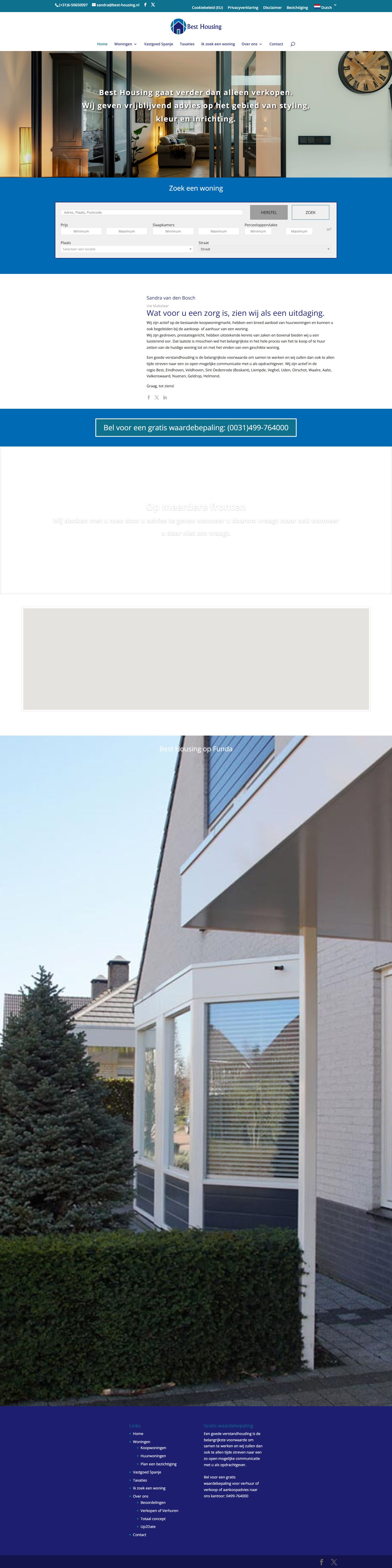 Screenshot van de website van www.best-housing.nl