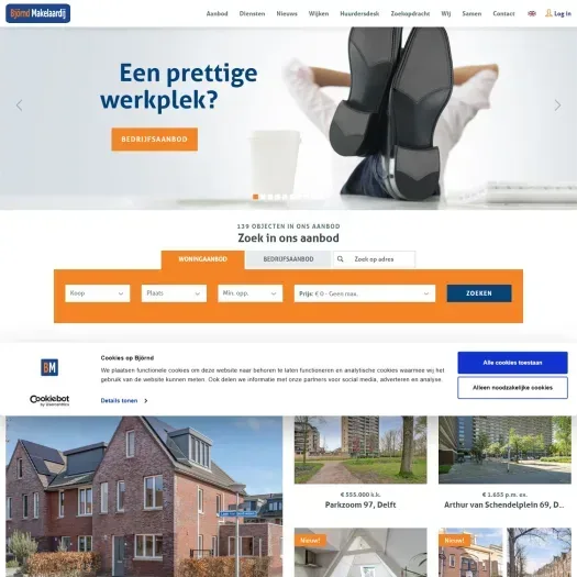 Capture d'écran du site web de www.bjornd.nl