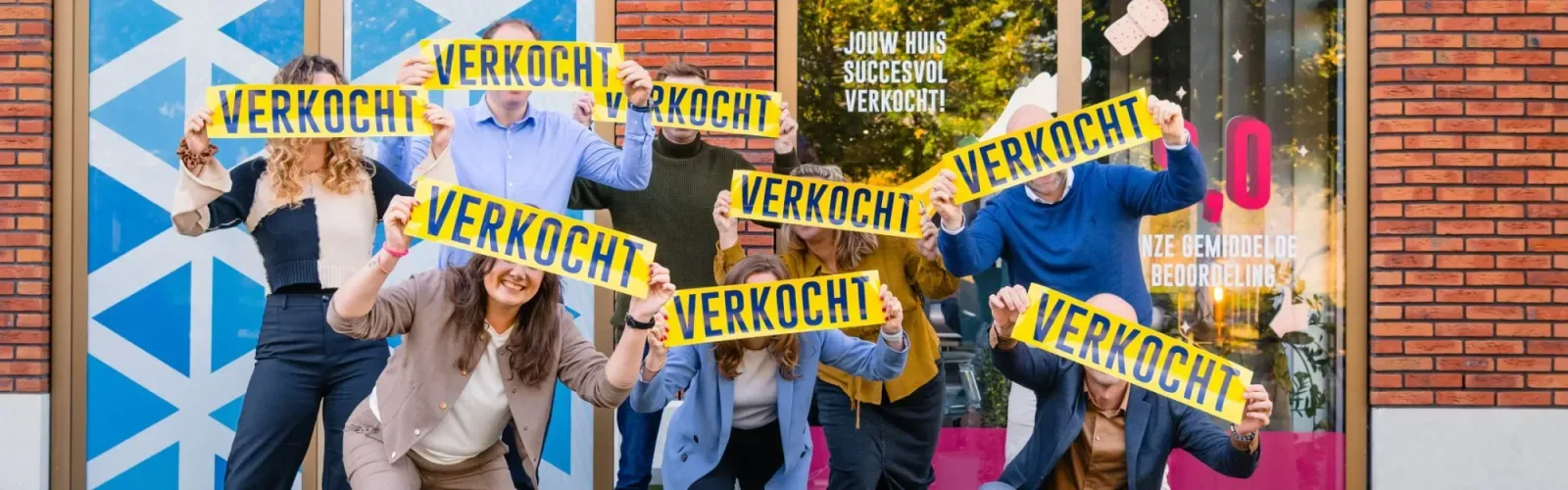 Team foto van Blauwe Eik Makelaardij