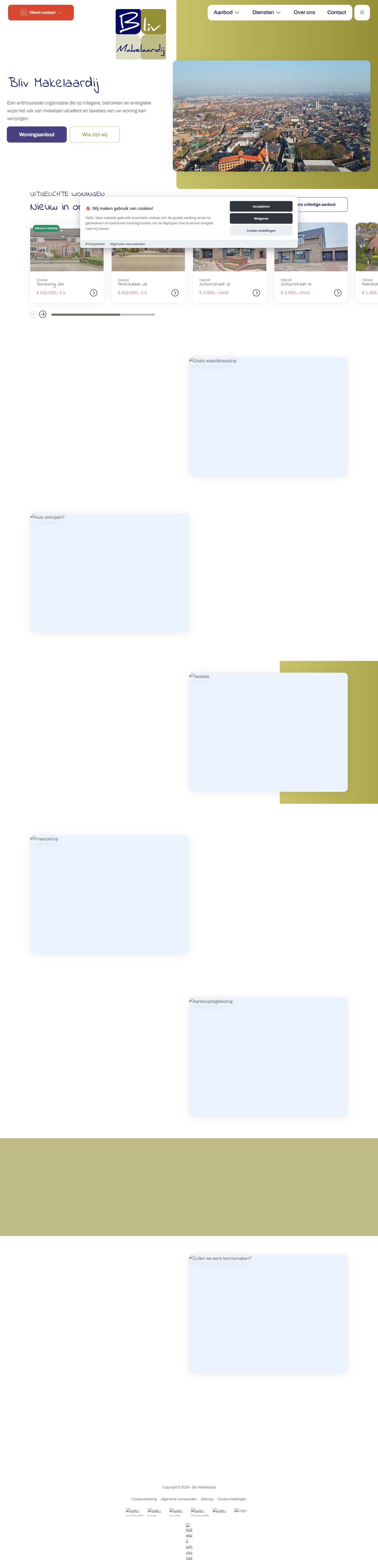 Screenshot van de website van www.bliv.nl