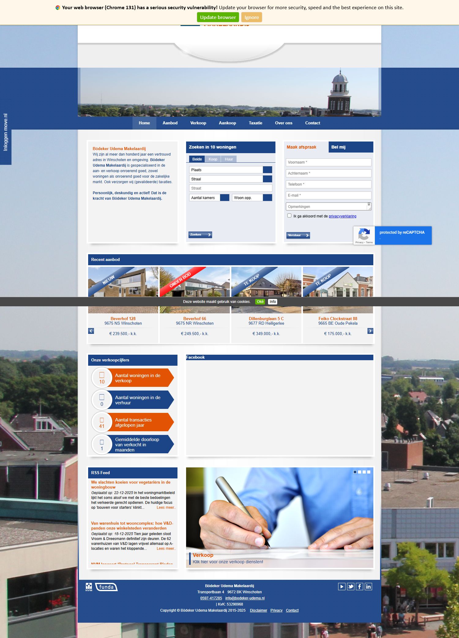 Screenshot van de website van www.bodeker-udema.nl
