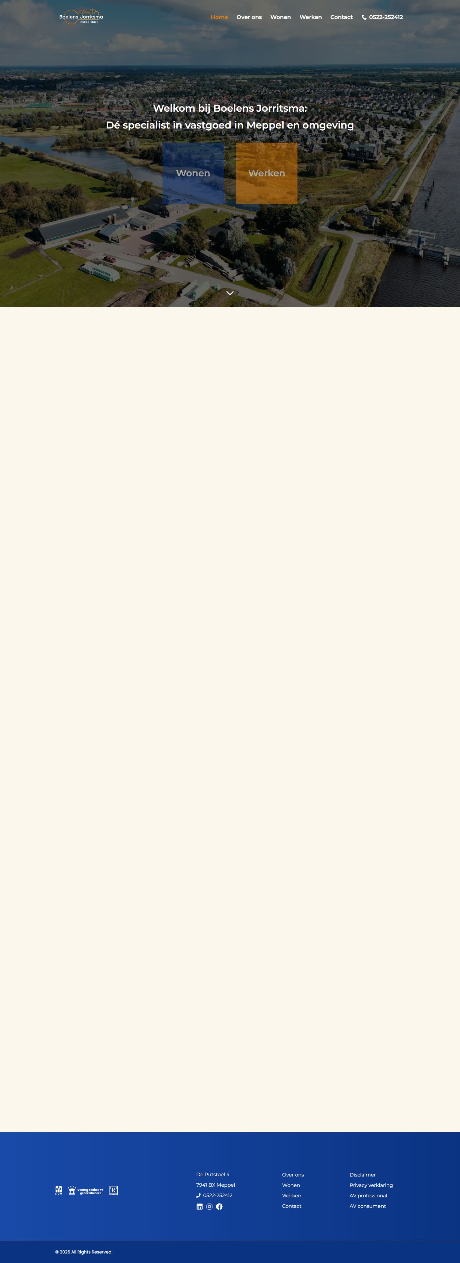 Screenshot van de website van www.boelensjorritsma.nl