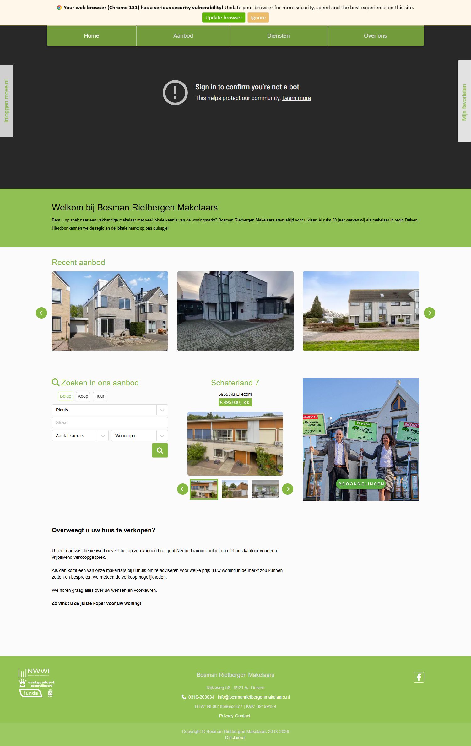 Screenshot van de website van www.bosmanrietbergenmakelaars.nl