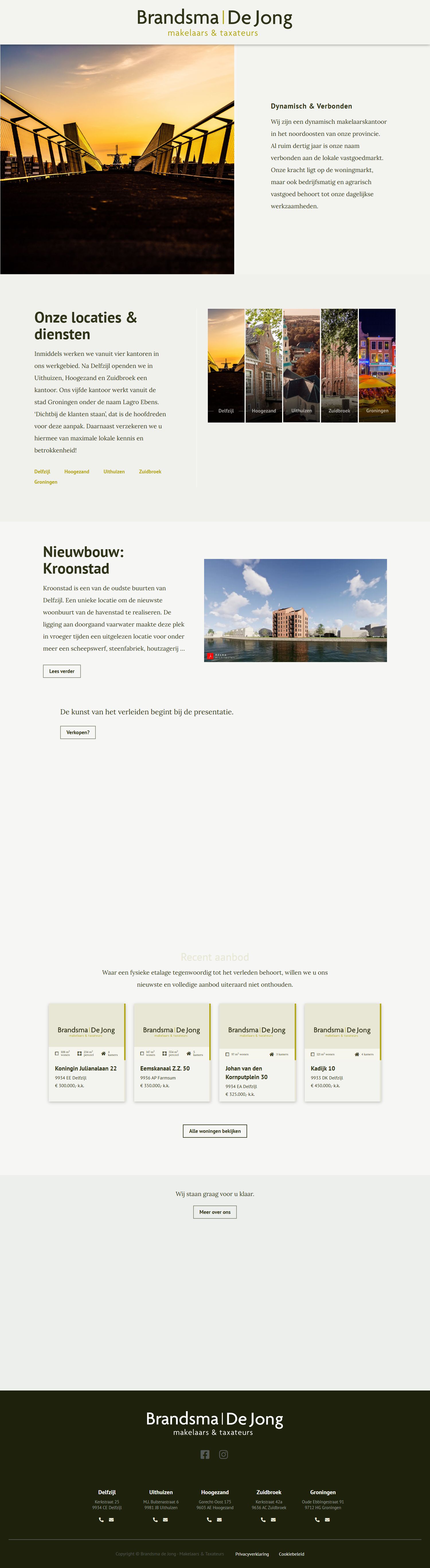 Screenshot van de website van www.brandsmadejong.nl