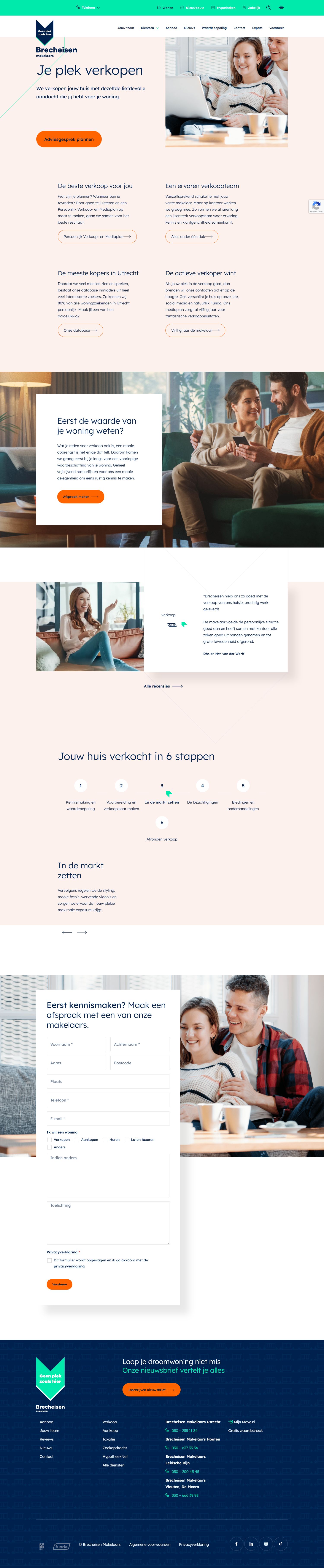 Screenshot van de website van www.brecheisen.nl