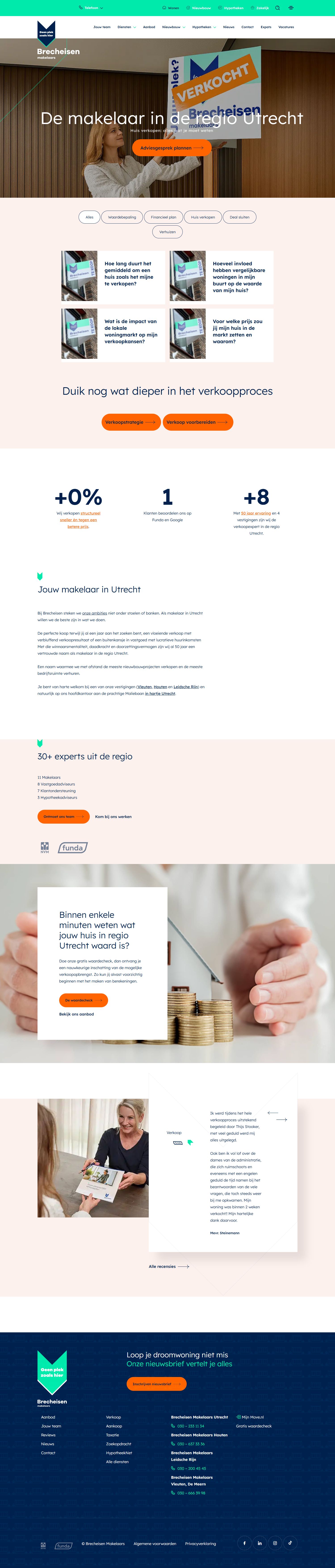 Screenshot van de website van www.brecheisen.nl