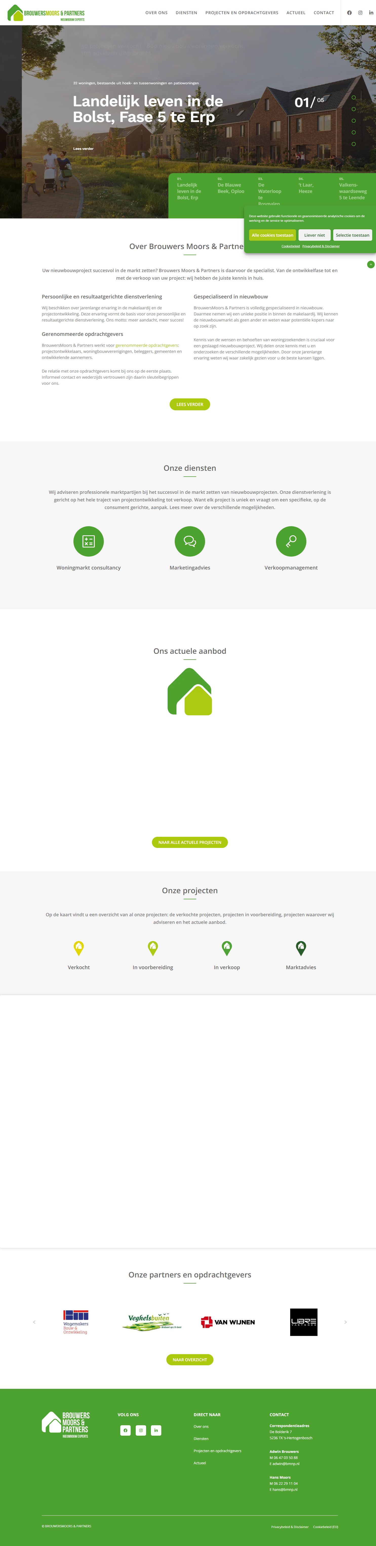 Screenshot van de website van www.bmnp.nl