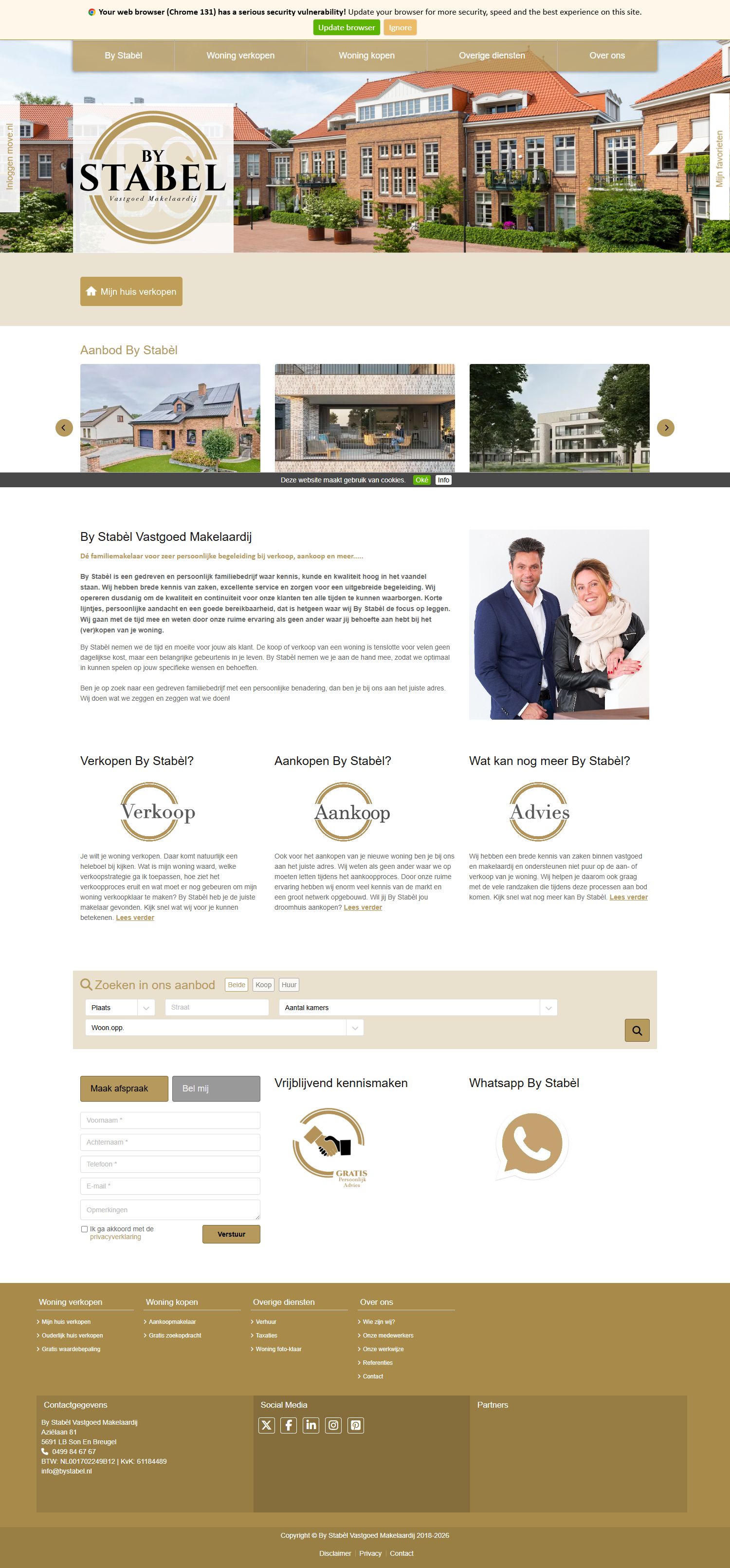 Screenshot van de website van www.bystabel.nl