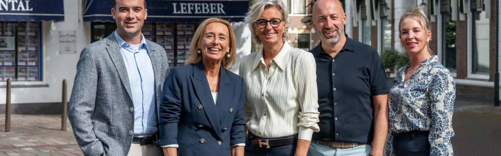 Team foto van Chantal Lefeber Makelaars