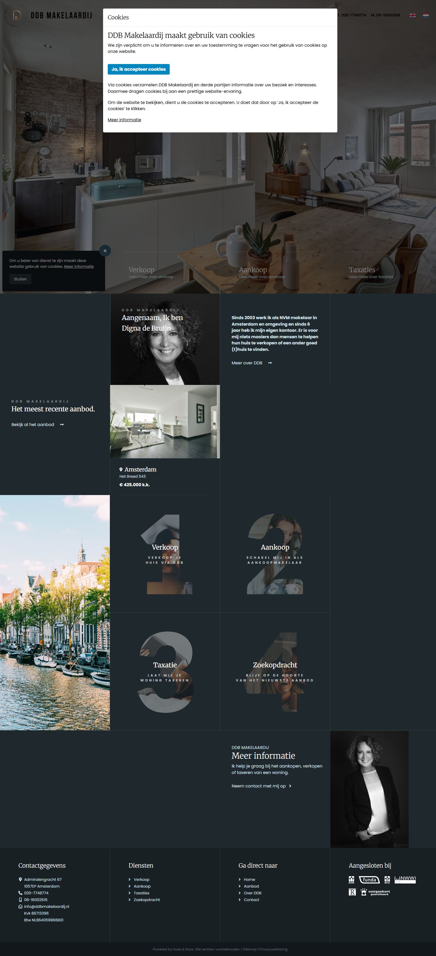 Team foto van DDB Makelaardij