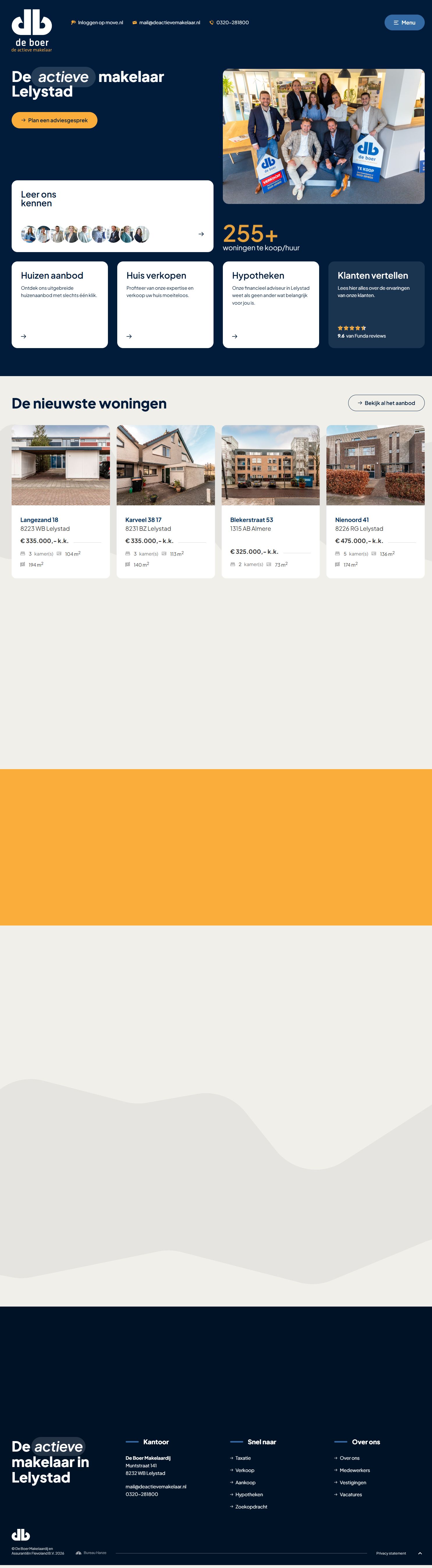 Kantoor foto van De Boer Makelaardij en Assurantien Flevoland B.V.