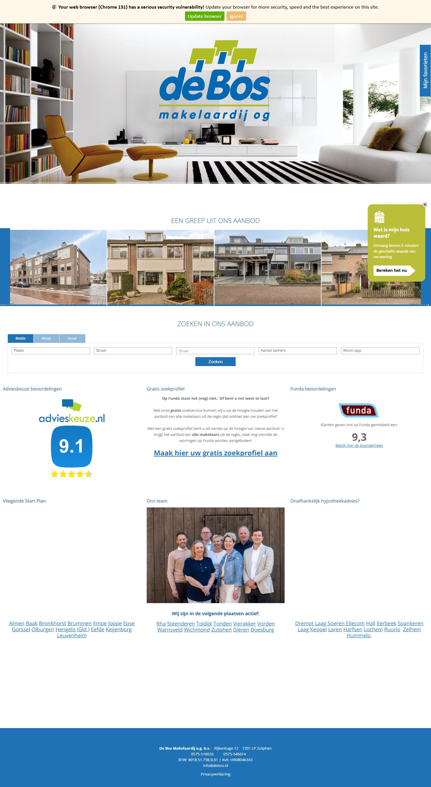 Kantoor foto van De Bos Makelaardij en Hypotheken