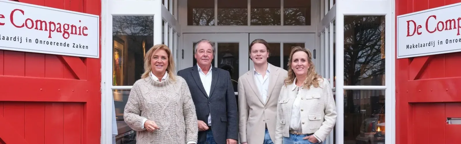 Team foto van De Compagnie Makelaardij o.z.