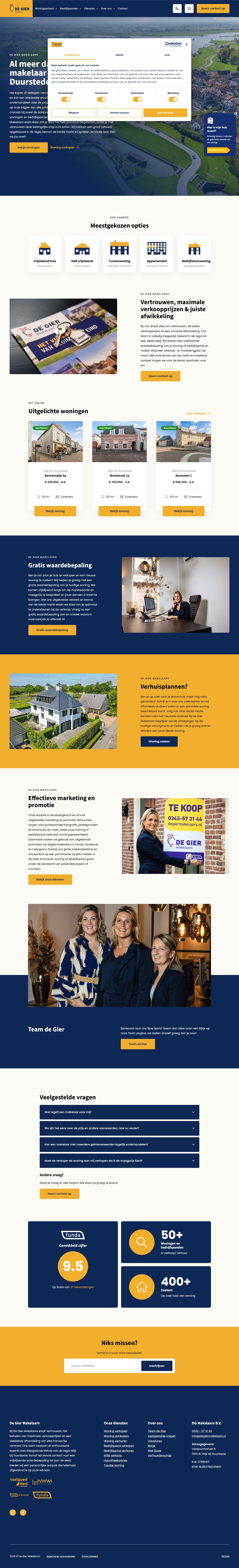 Screenshot van de website van www.degiermakelaars.nl