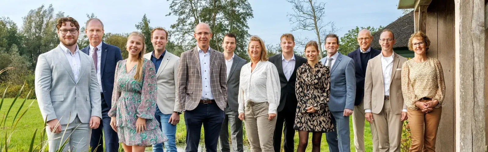 Team foto van De Koning & Partners makelaars