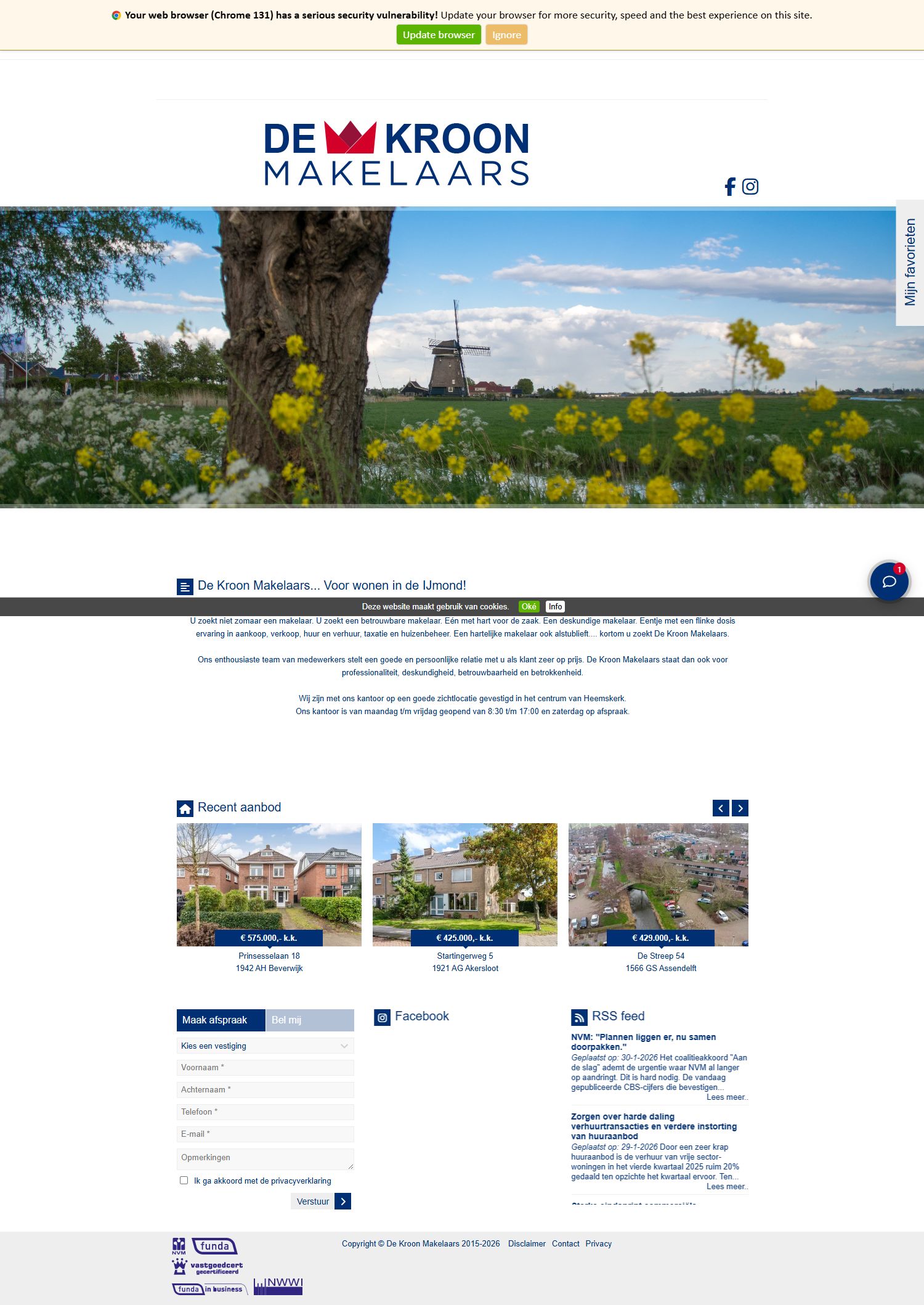 Kantoor foto van De Kroon Makelaars