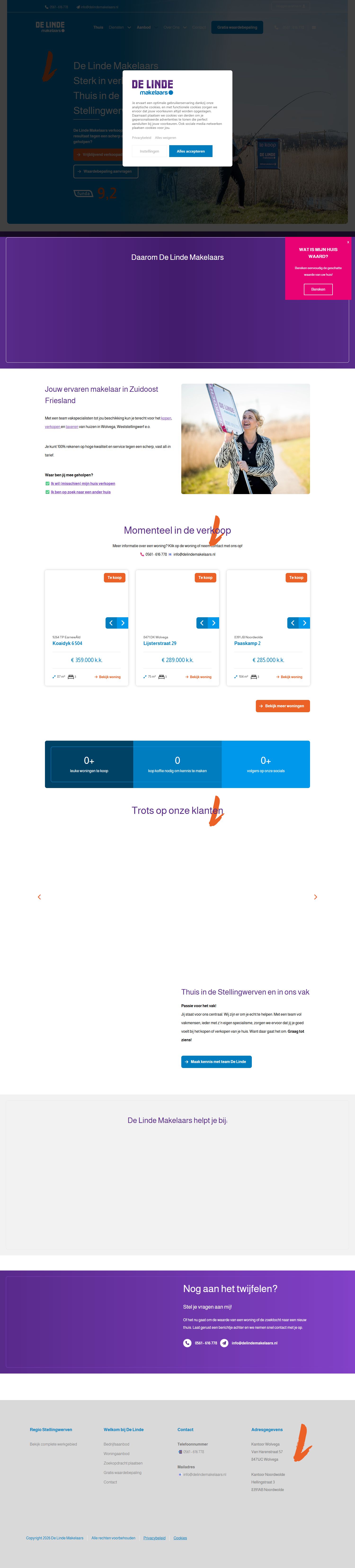Kantoorfoto De Linde Makelaars