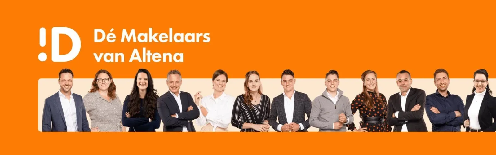 Team foto van De Makelaars van Altena