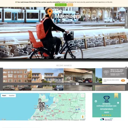 Capture d'écran du site web de www.demakelaers.nl