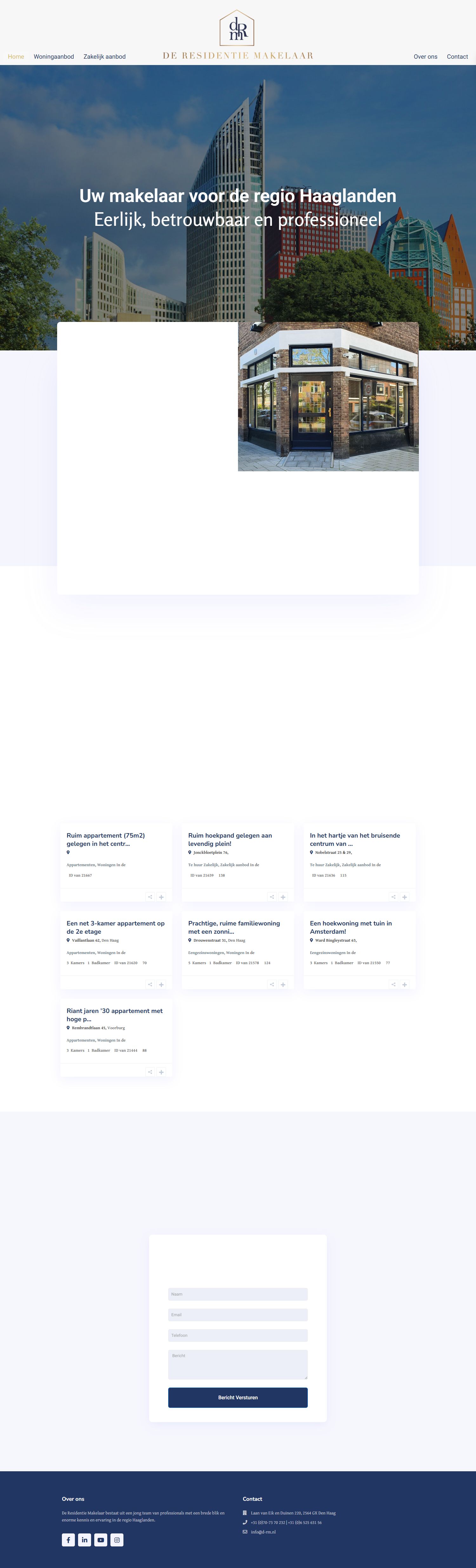 Team foto van De Residentie Makelaar BV