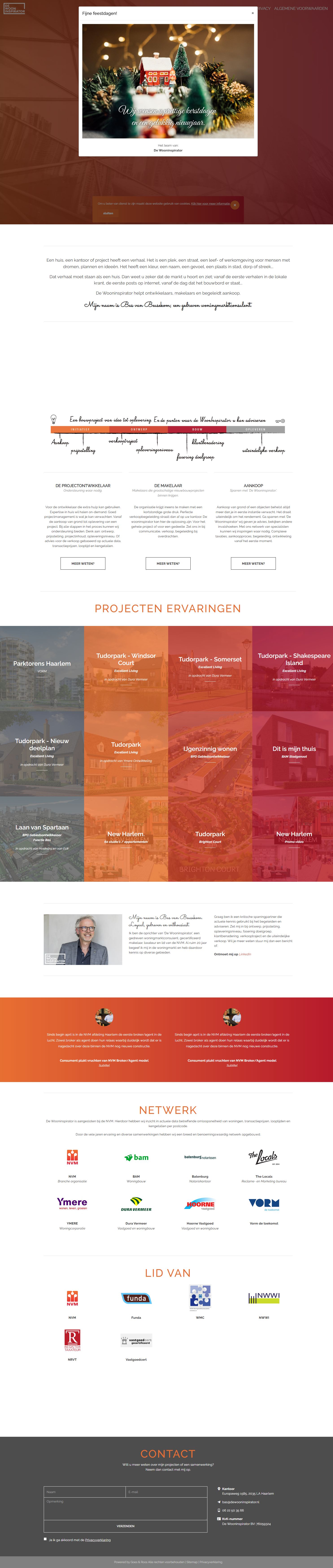 Screenshot van de website van www.dewooninspirator.nl