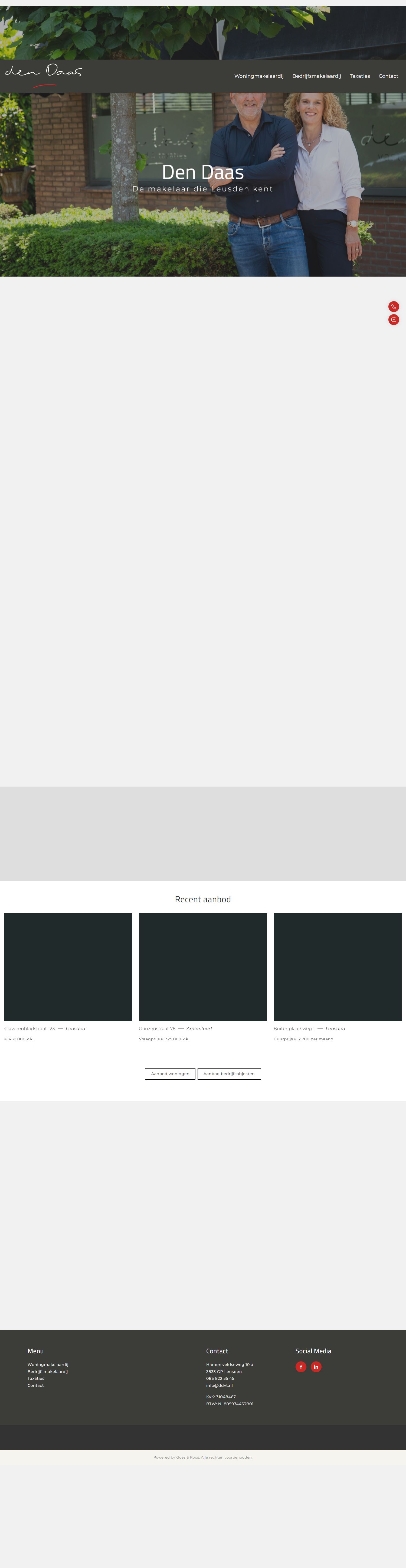 Screenshot van de website van www.ddvt.nl