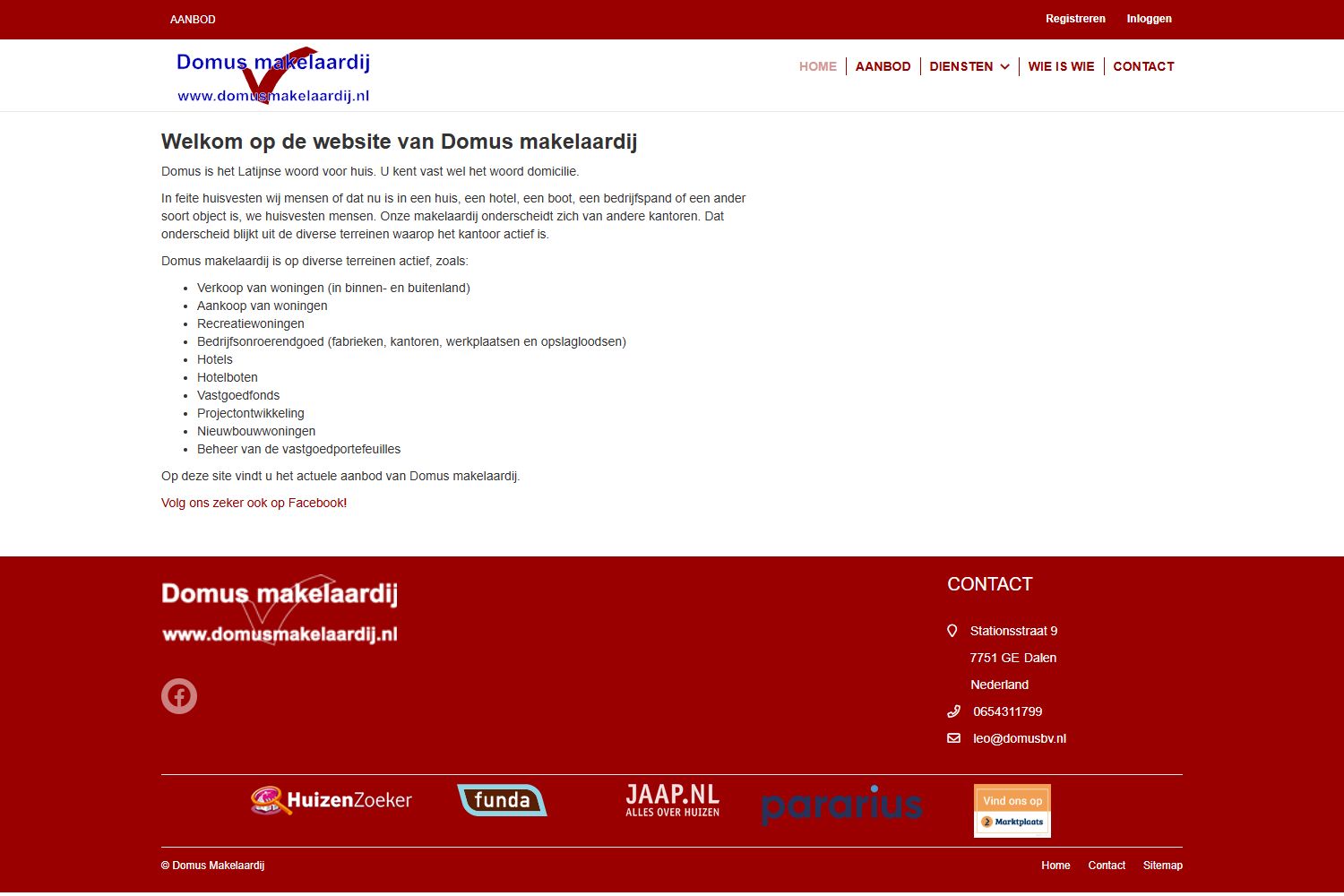 Kantoorfoto Domus makelaardij