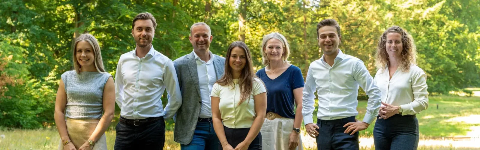 Team foto van Drieklomp Makelaars en Rentmeesters Zeist