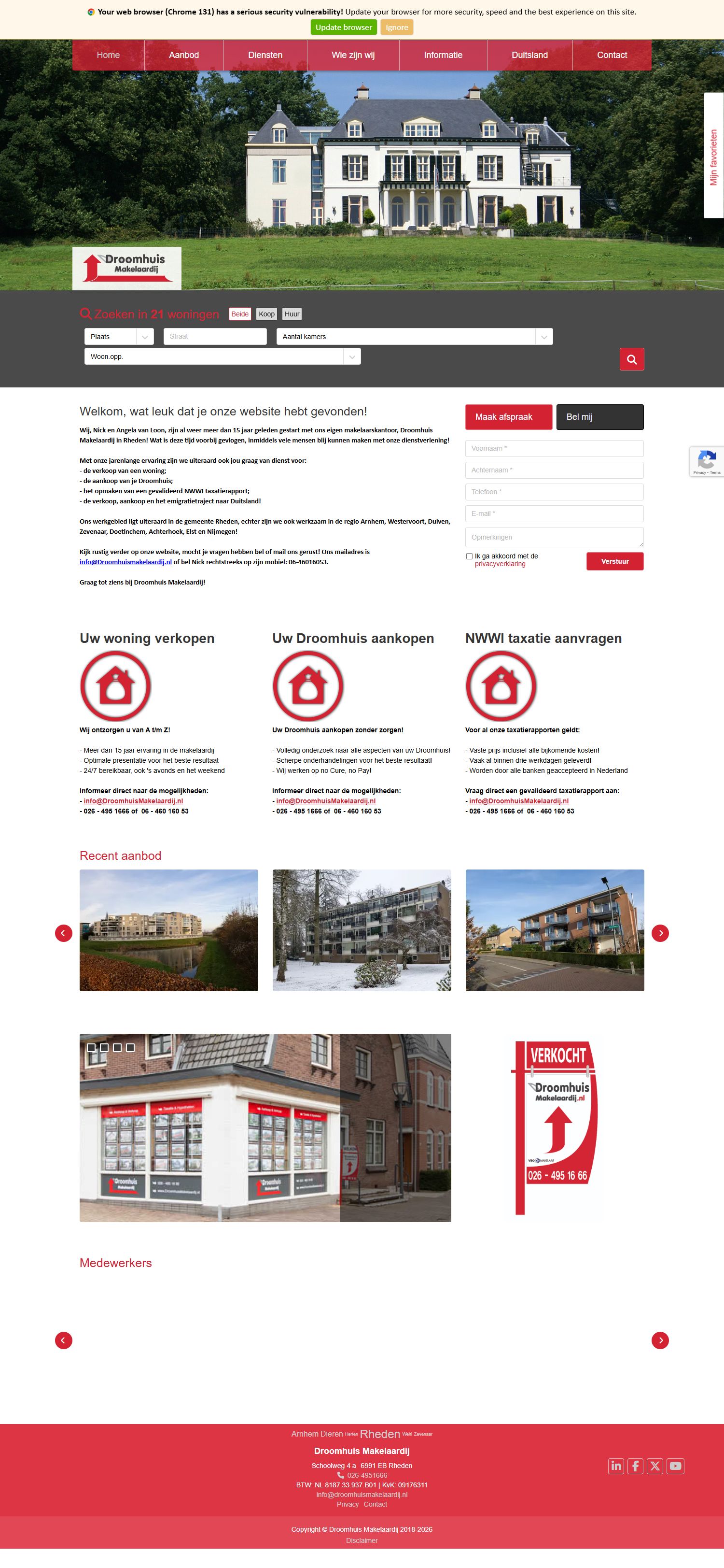 Kantoorfoto Droomhuis Makelaardij Rheden