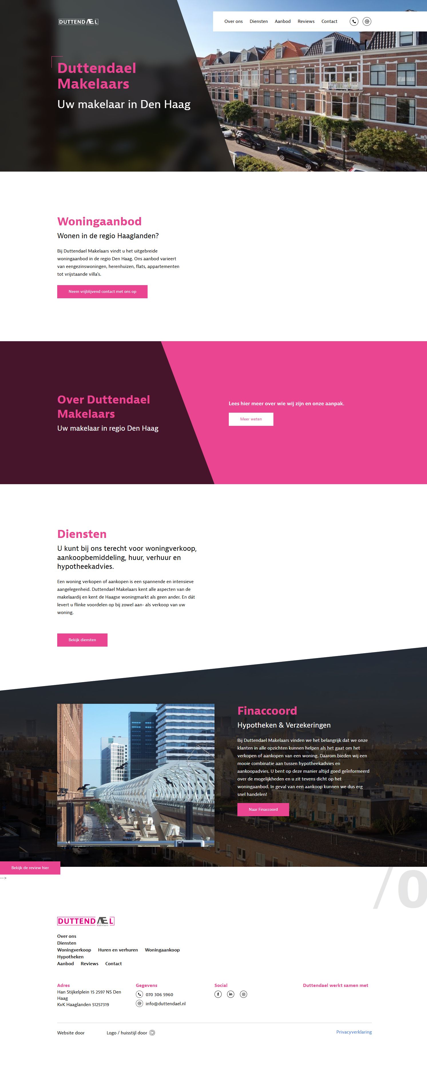 Team foto van Duttendael Makelaardij