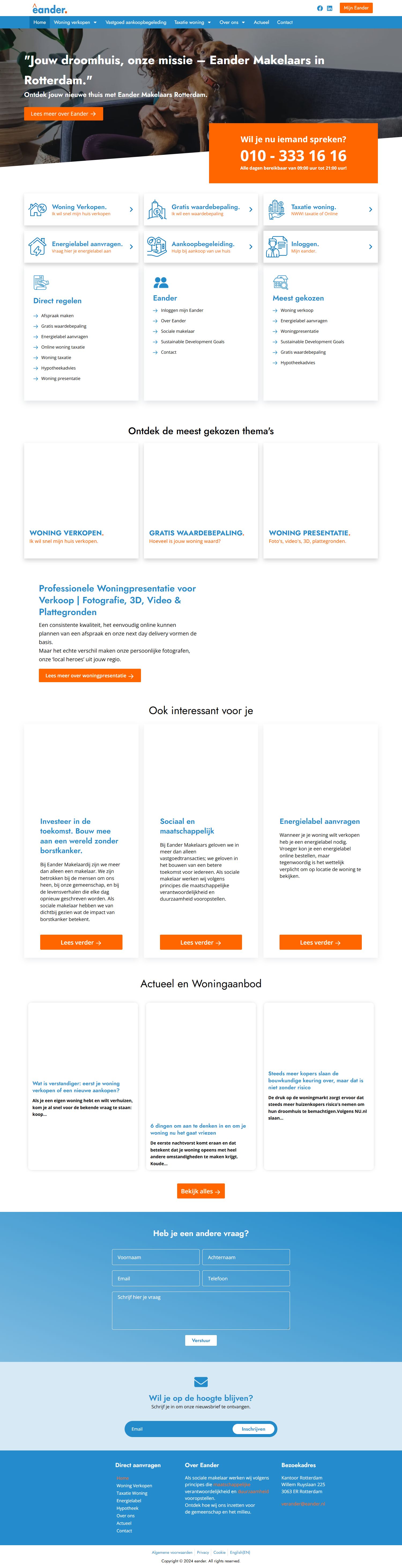 Kantoorfoto Eander Makelaars en Taxateurs