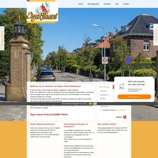 Capture d'écran du site web de www.eigen-haard.nl