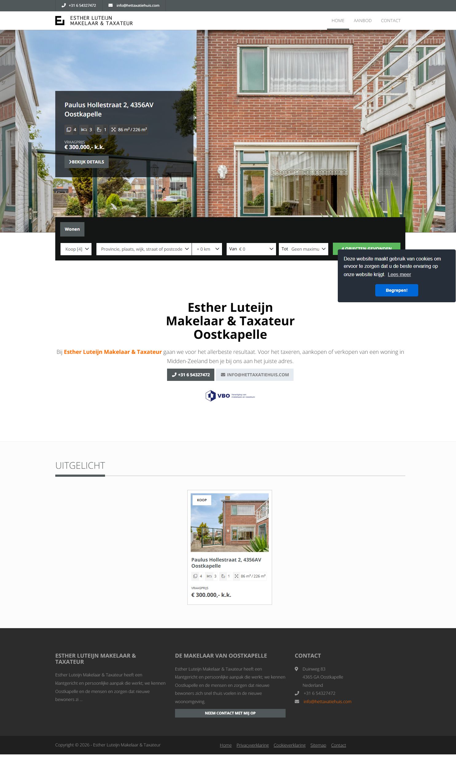 Kantoorfoto ESTHER LUTEIJN makelaar&taxateur