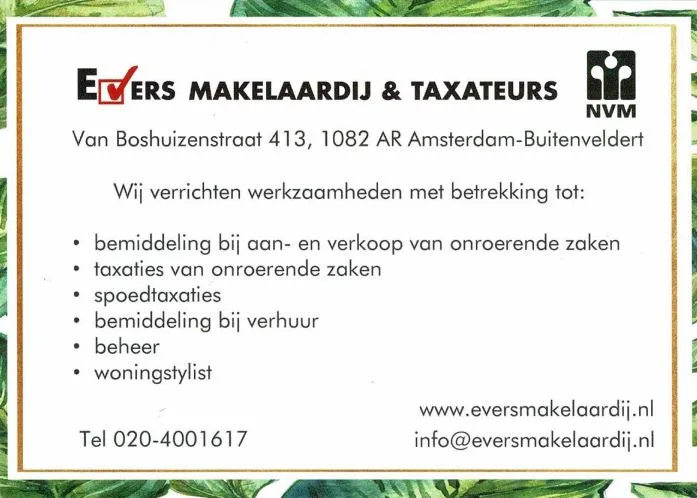 Team foto van Evers Makelaardij & Taxateurs