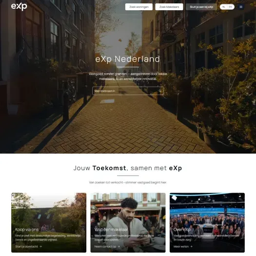 Capture d'écran du site web de www.expnederland.com