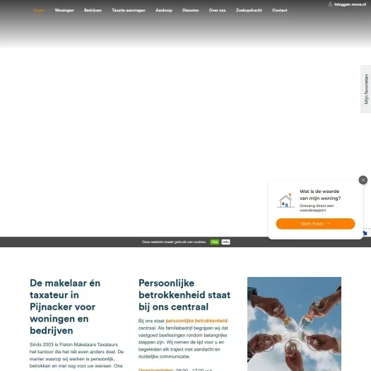 Capture d'écran du site web de www.flatonmt.nl