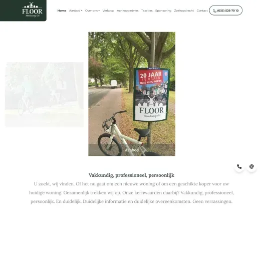 Capture d'écran du site web de www.floormakelaardij.nl